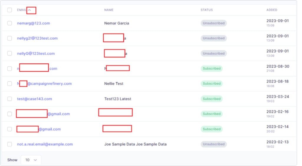 Cleaning validation token in campaign refinery