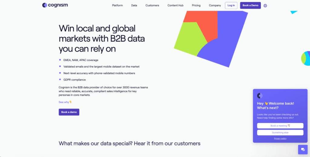 B2B email list provider - Cognism