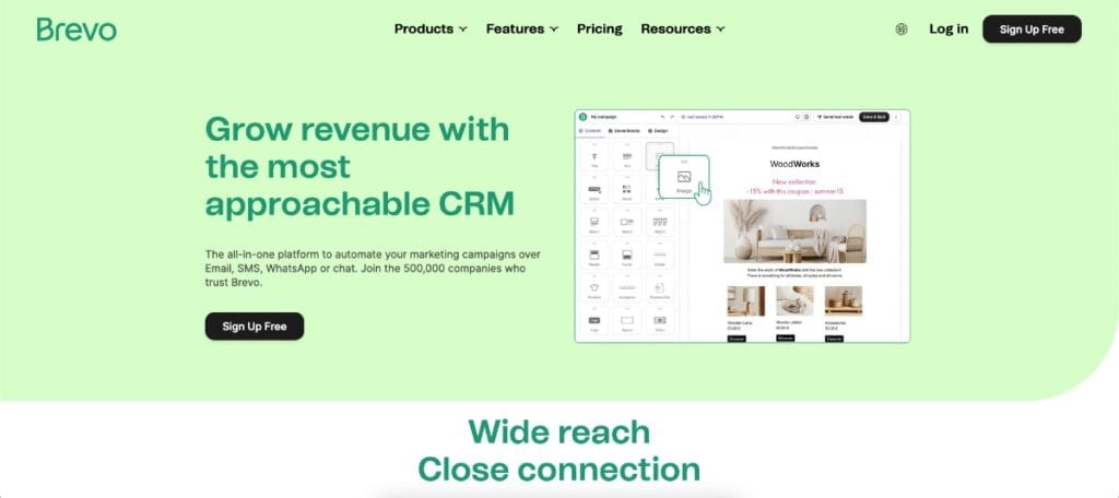 Brevo Homepage