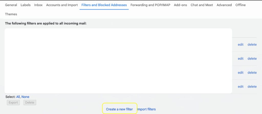 Gmail whitelisting step 3