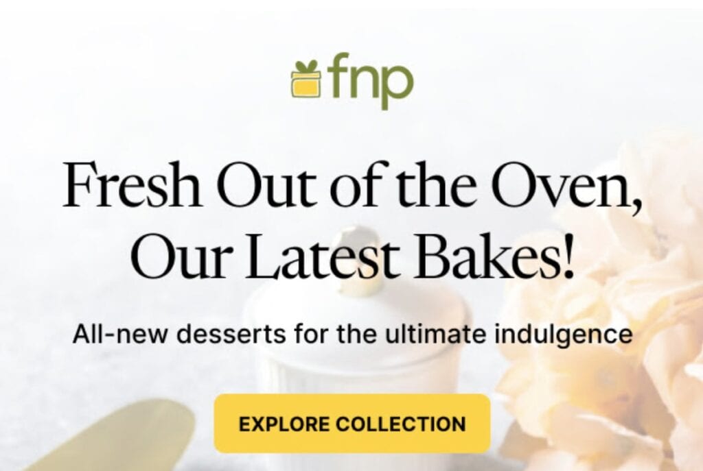 Good marketing email header example
