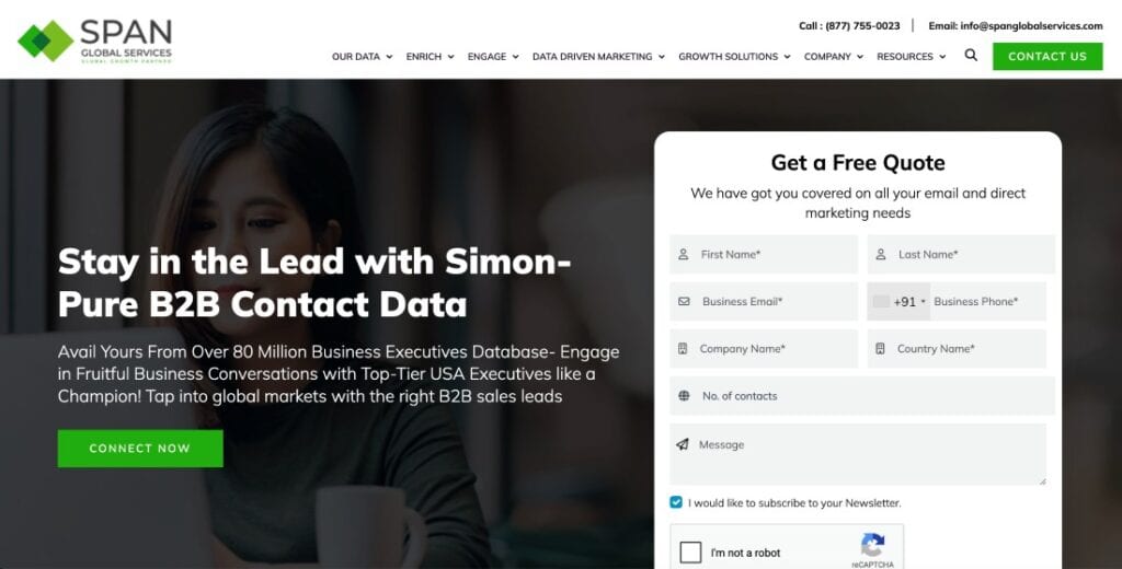 Purchasing B2B email lists - Span Global Services