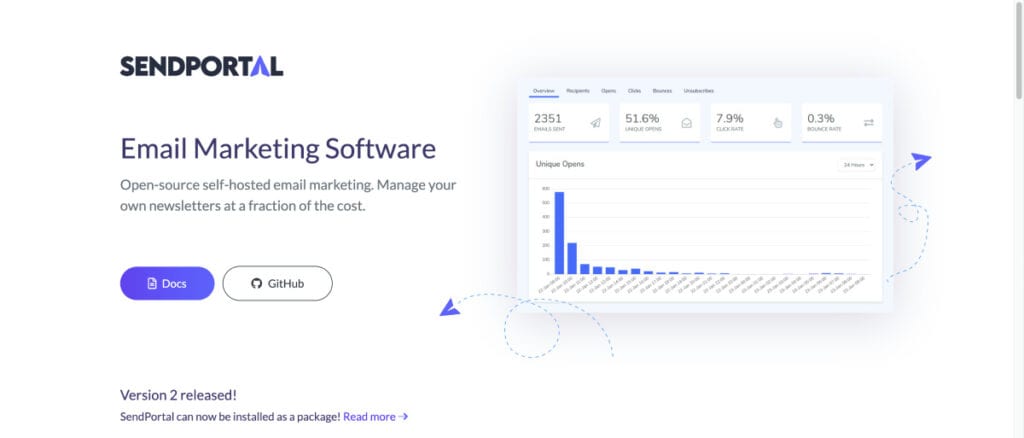 Sendportal open source email marketing platform