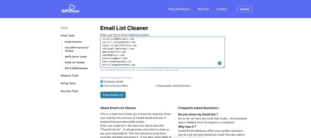 WPOven Home and Upload Page