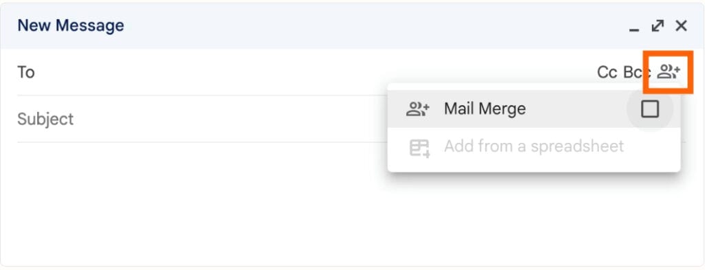 Mail merge in Gmail