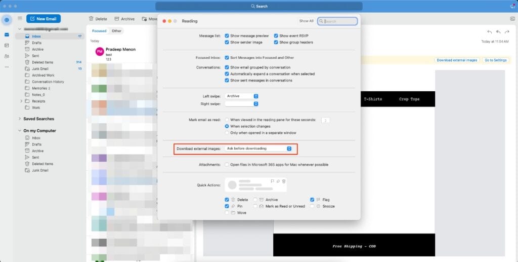 Unblock Images Outlook