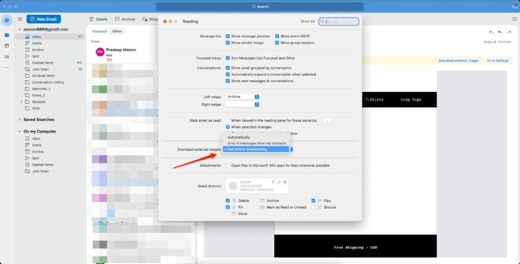 Unblock Images Outlook