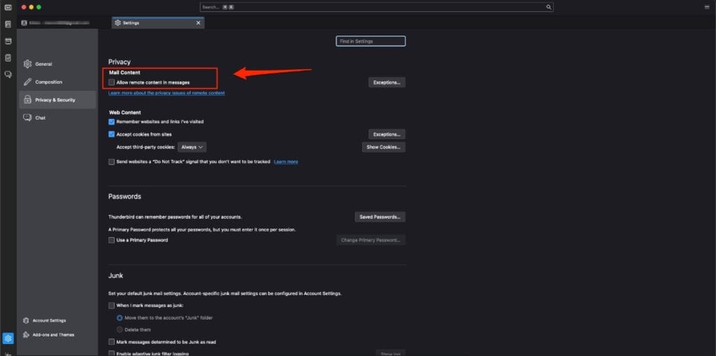 Unblock Images Thunderbird