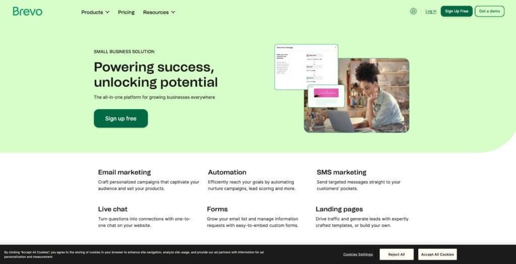 Brevo Homepage