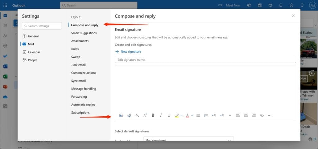Add Email Footer in Outlook