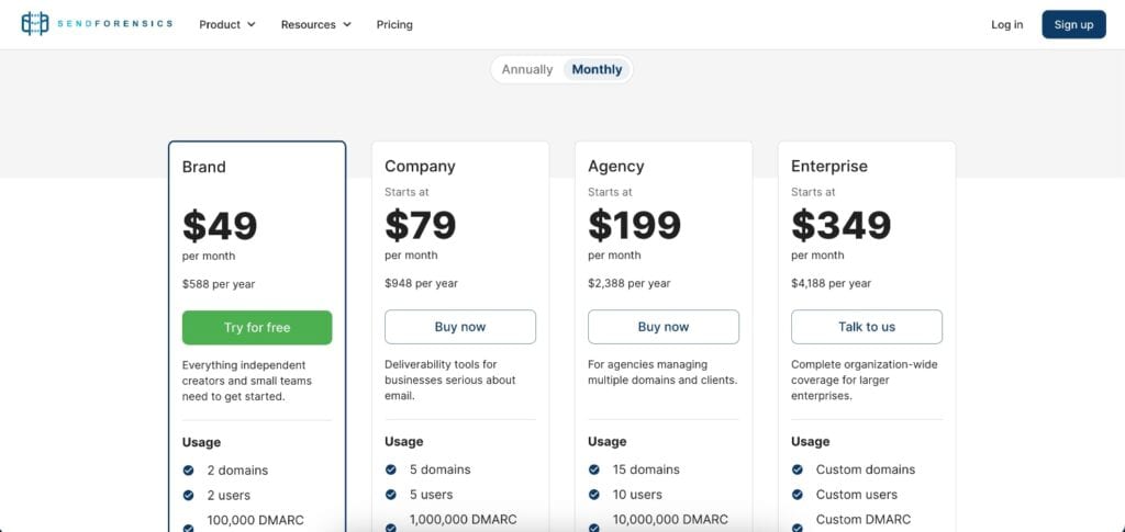 SendForensics Pricing