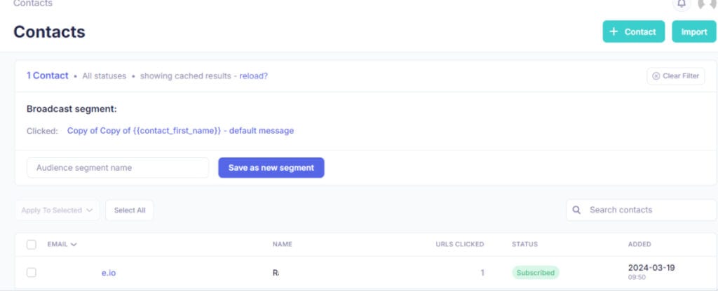click rate example 2