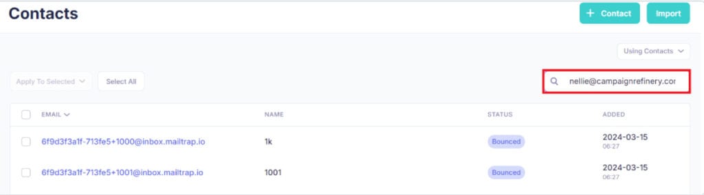 list growth rate example
