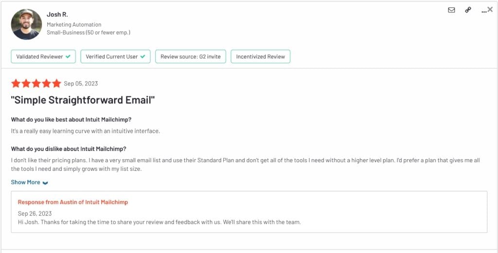 Mailchimp Review - great tool overall