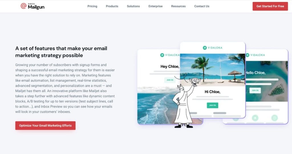 Mailgun Homepage