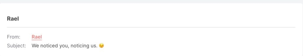 abandoned cart subject line example