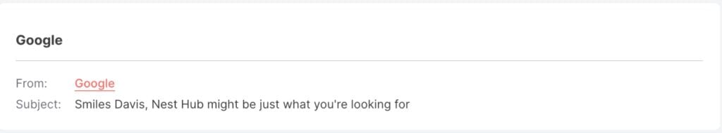 abandoned cart subject line example