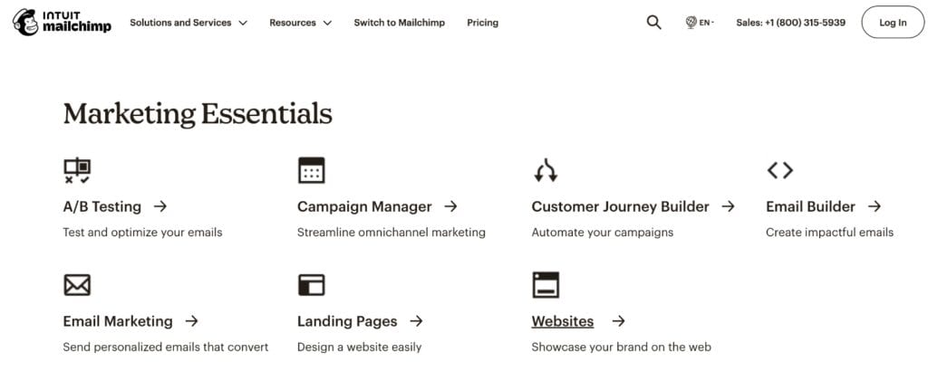 mailchimp features