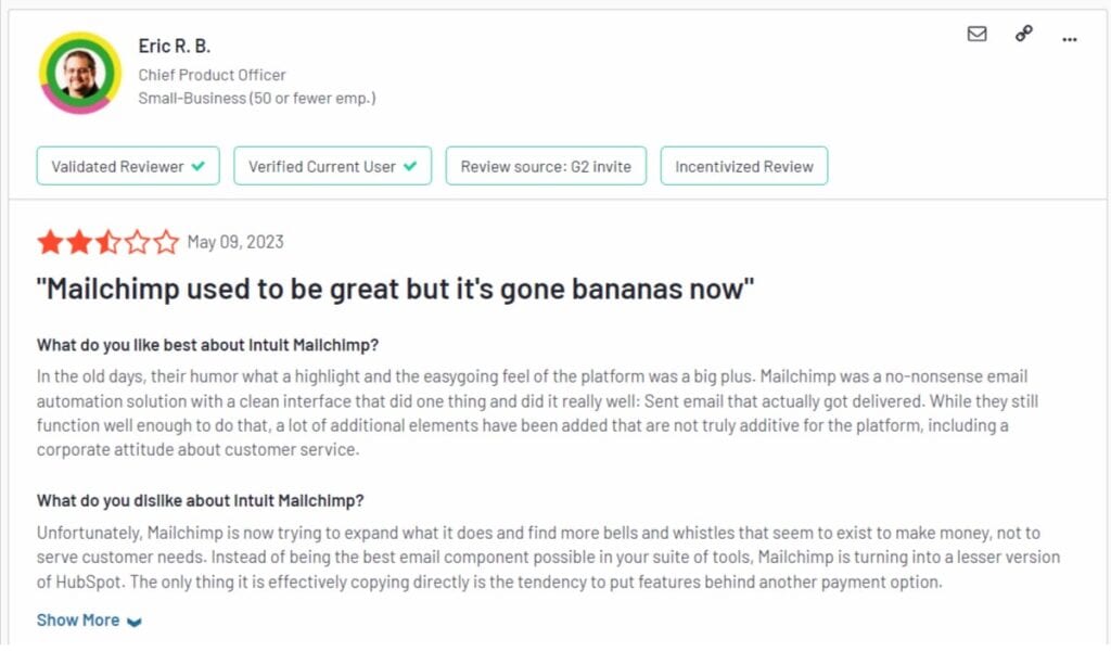 mailchimp review - gone bananas