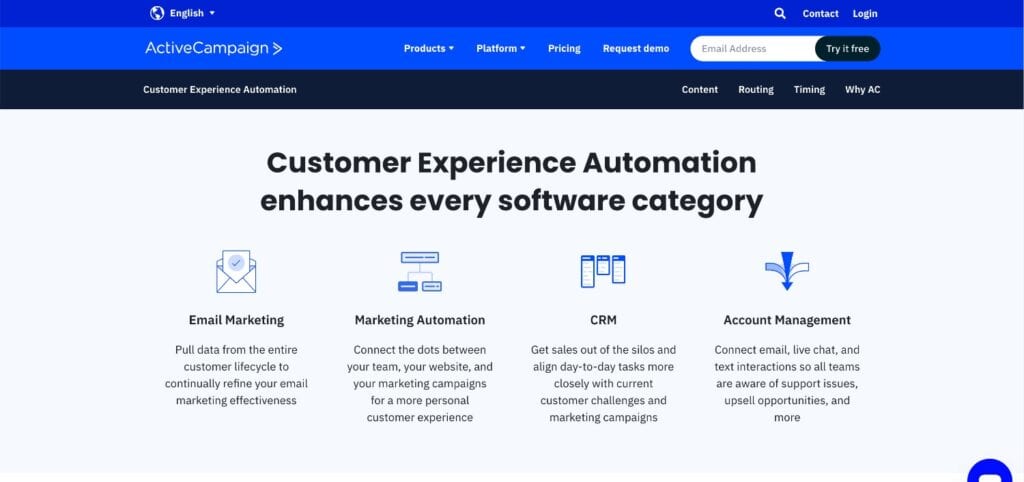 ActiveCampaign Automation Page