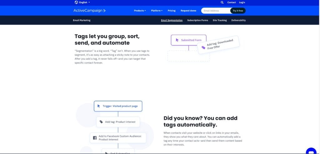 Active campaign customization page