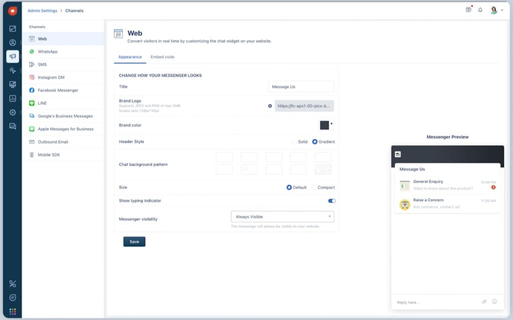 FreshMarketer: User Interface of the b2b marketing automation platform