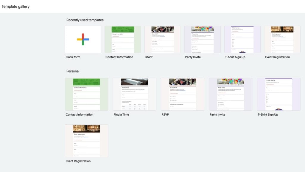 Google Forms