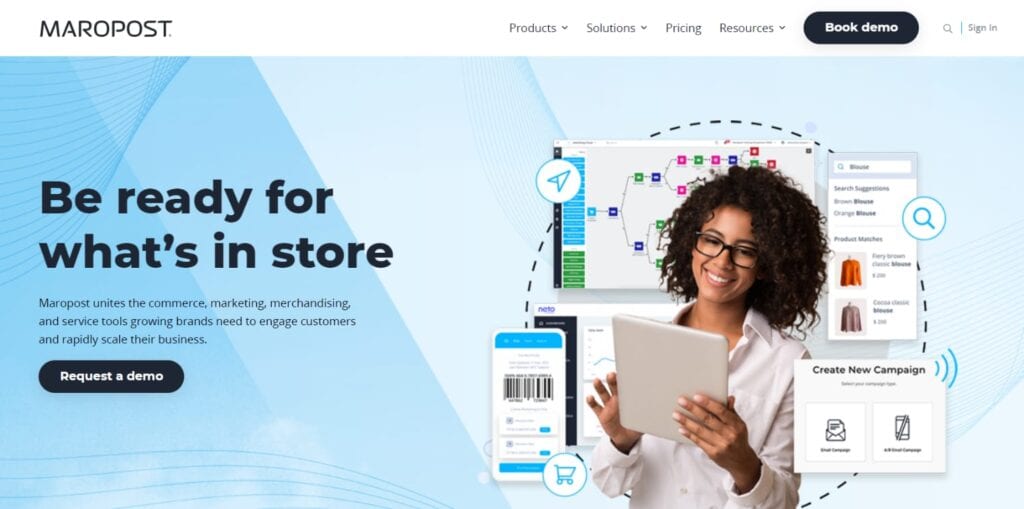 Maropost homepage