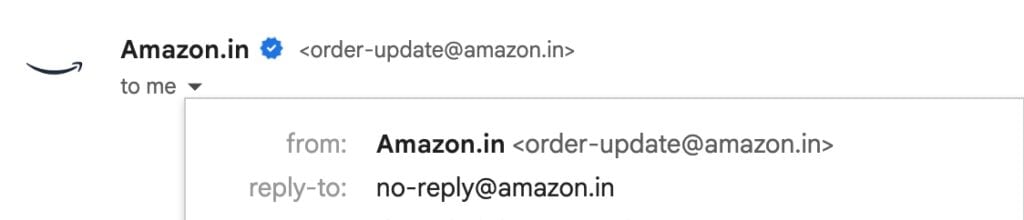 no reply email example from amazon