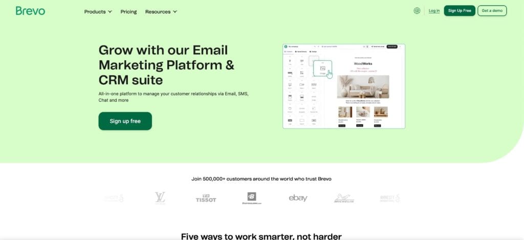 Brevo Homepage