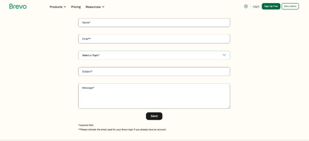 Brevo customer support