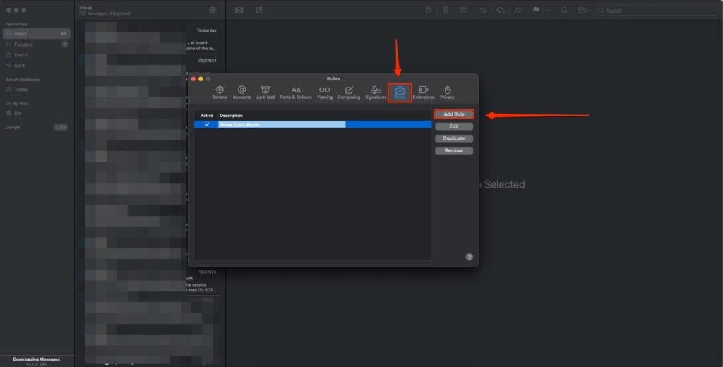 Add trusted sender in Apple Mail - Step 2