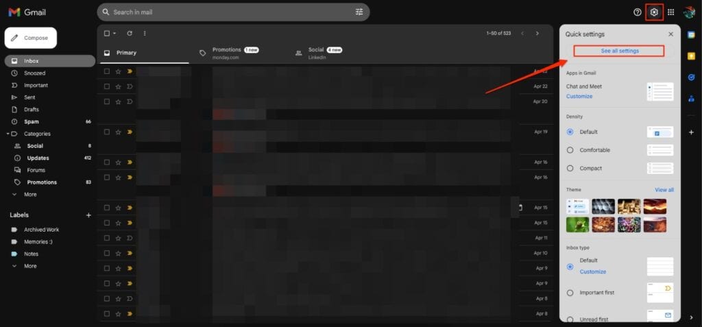 Add trusted sender in Gmail - Step 1