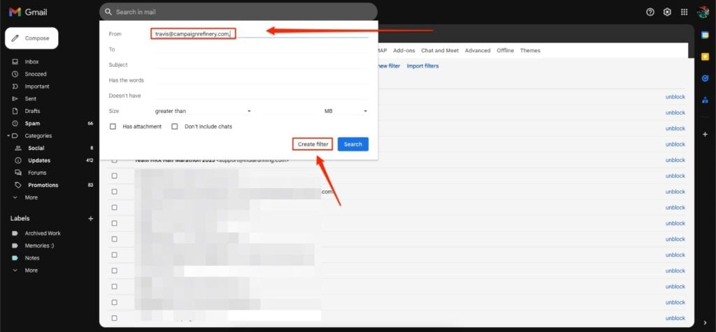 Add trusted sender in Gmail - Step 3