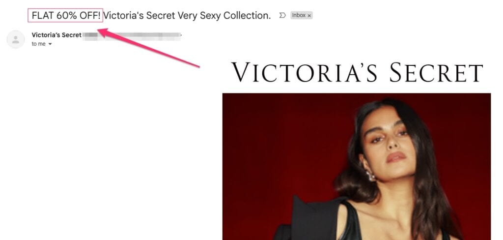 Victorias Secret Email Subject Line