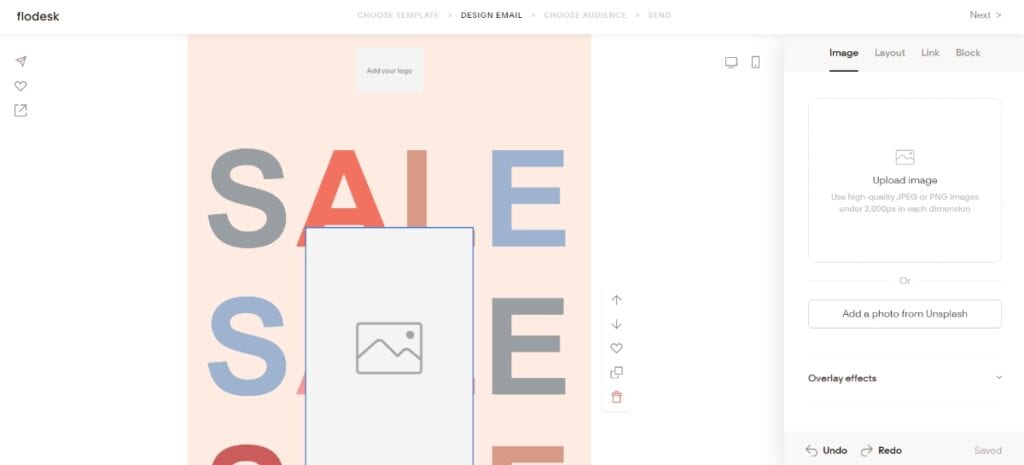 flodesk email editor