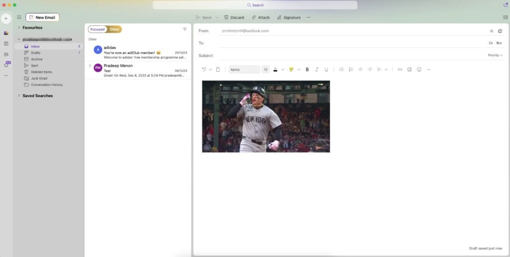 Add GIF to Outlook