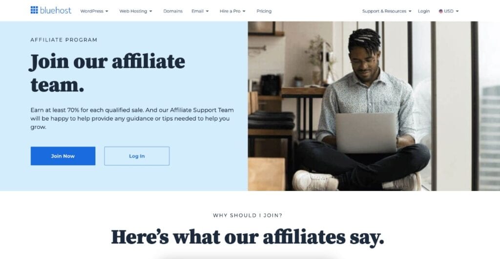 Bluehost affiliate program