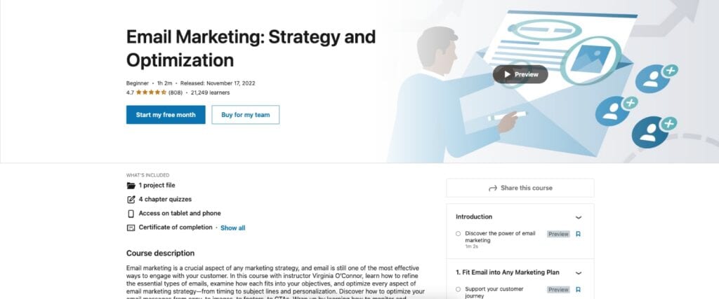 LinkedIn Email Marketing Course