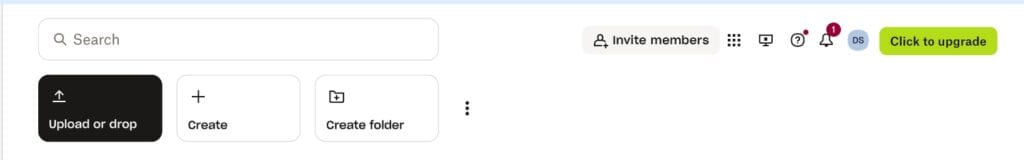 dropbox video upload step