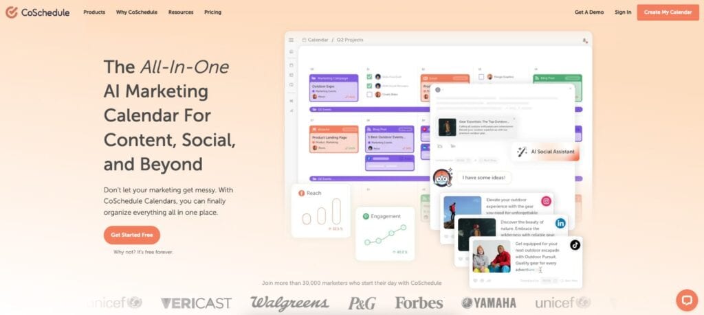 CoSchedule homepage