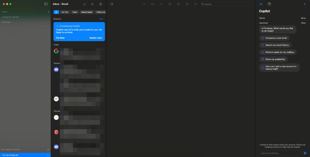 Canary Mail