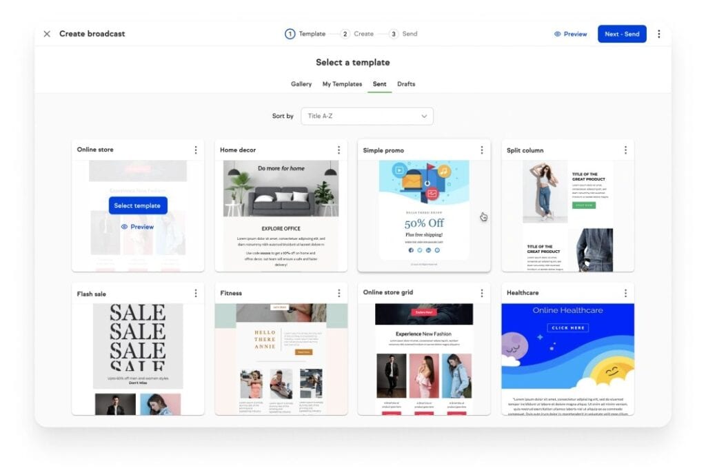 Keap Broadcast Email templates