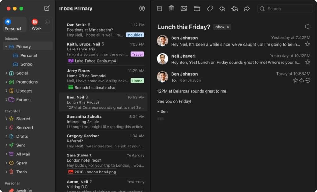 Mimestream for Mac