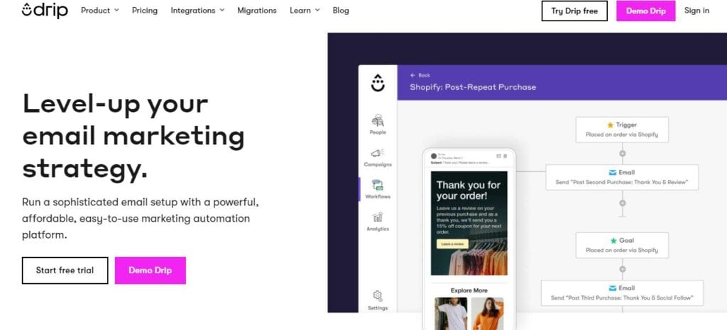 Drip Homepage