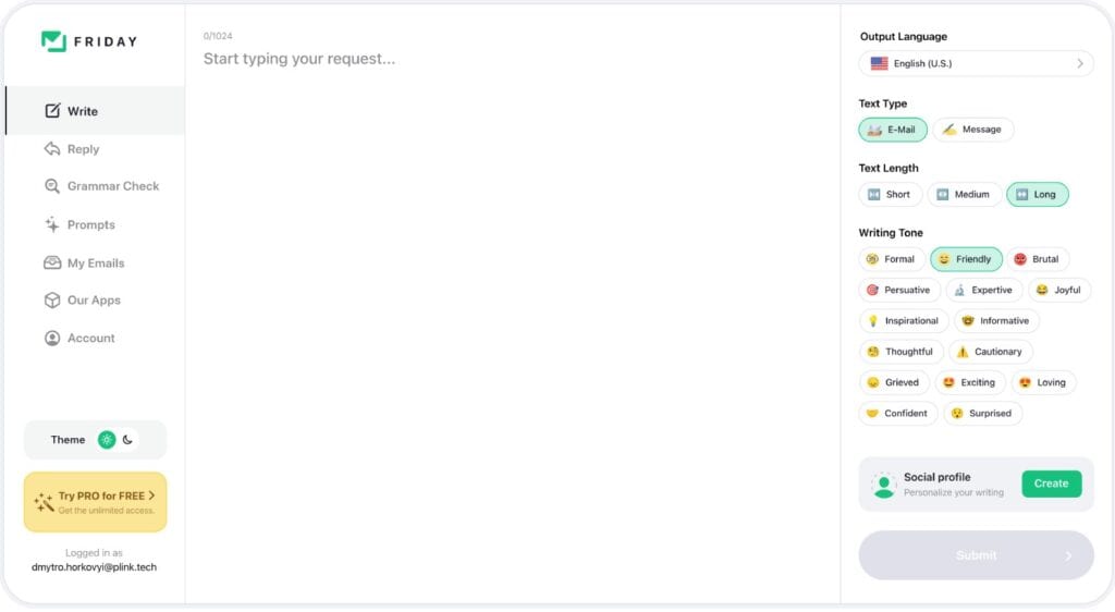 Friday Email AI