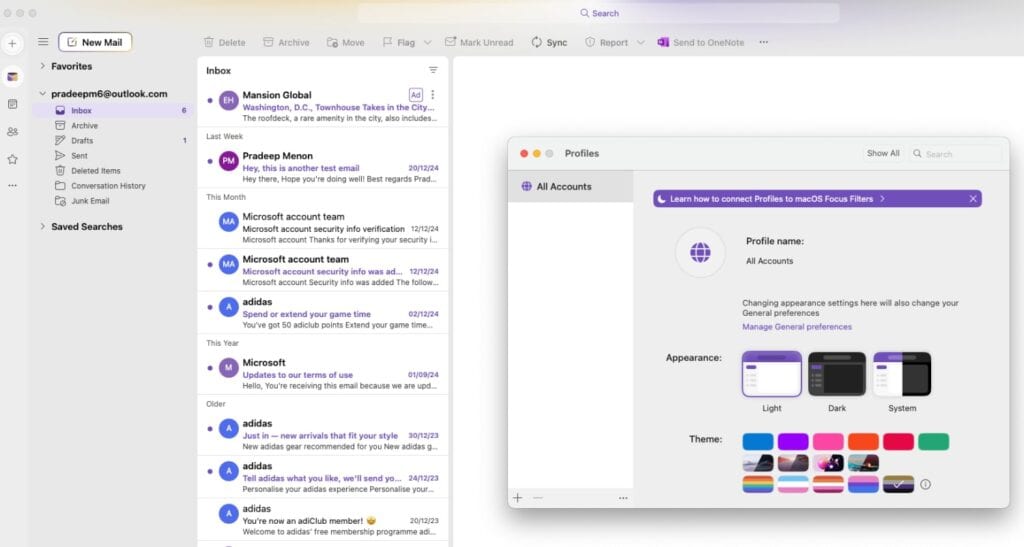 Add a new profile in Outlook