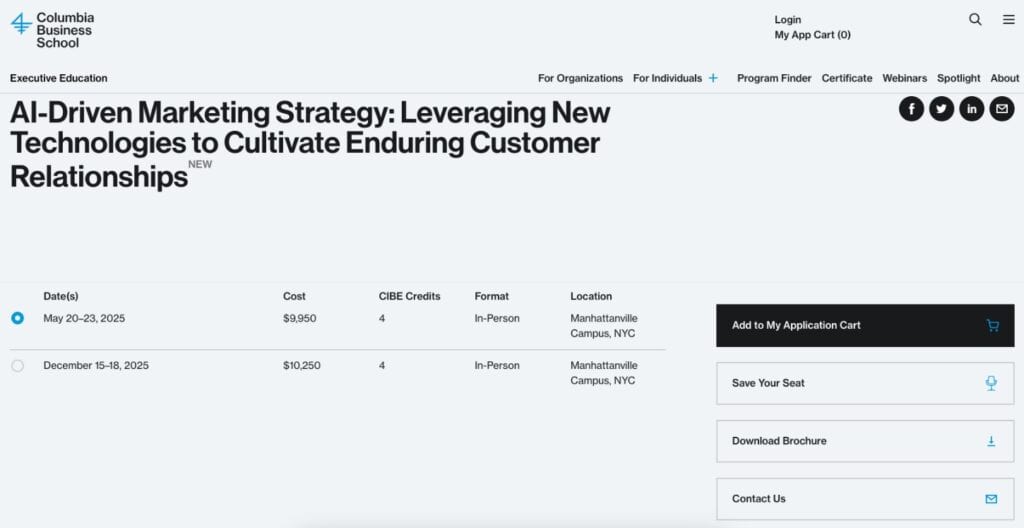 Columbia Business School AI-Driven Marketing Strategy course
