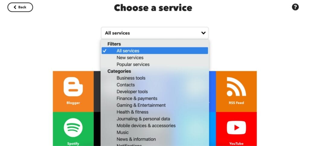Creating an Applet on IFTTT