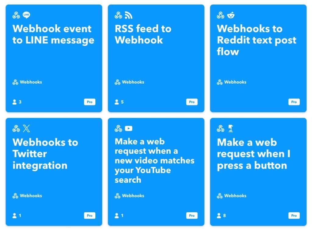 Webhooks on IFTTT